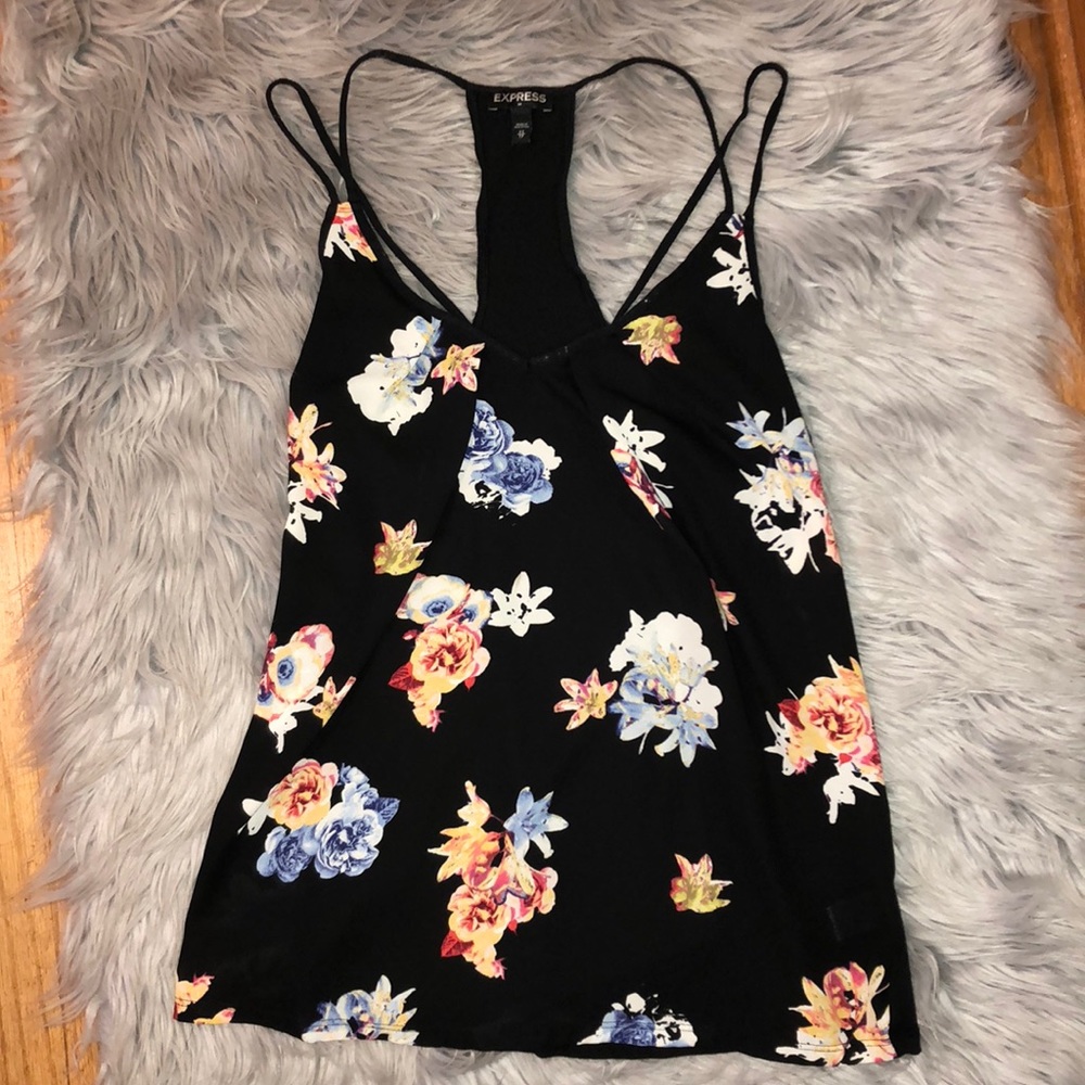 Express floral blouse tank